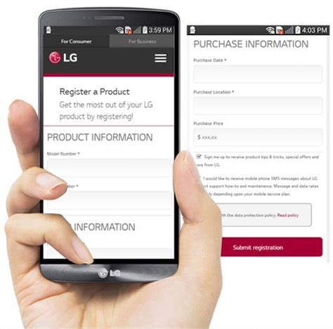 www.lg.com canada|LG Register a Product 